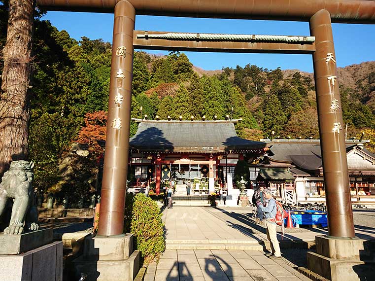 Oyama-Afuri Shrine with Japanese Torii